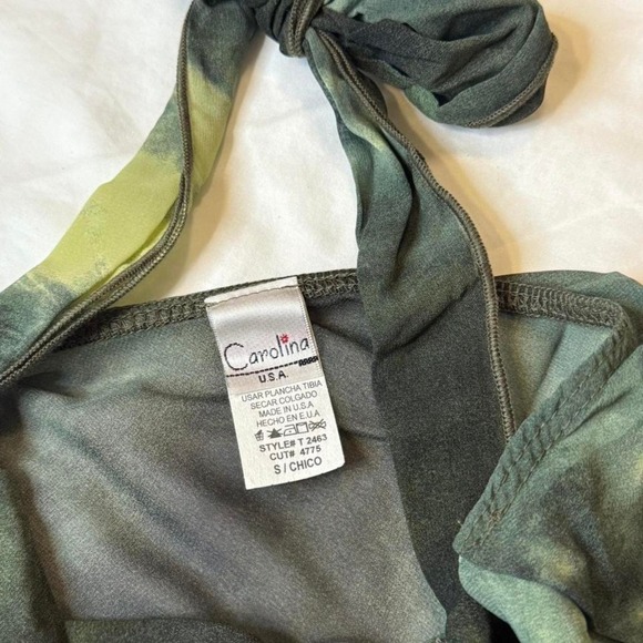 Dark Fairycore Whimsy Goth Halter Top — Sheer Tie-Dye, Y2K Edge - Picture 5 of 5